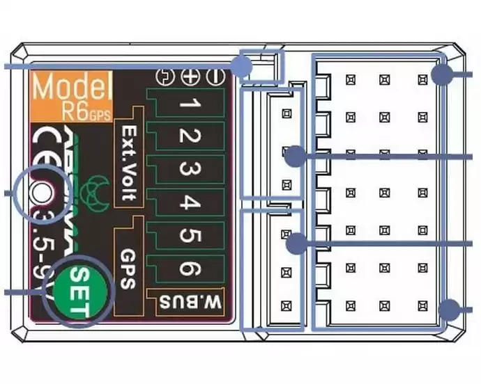 Absima Empfänger R6GPS 6-Kanal