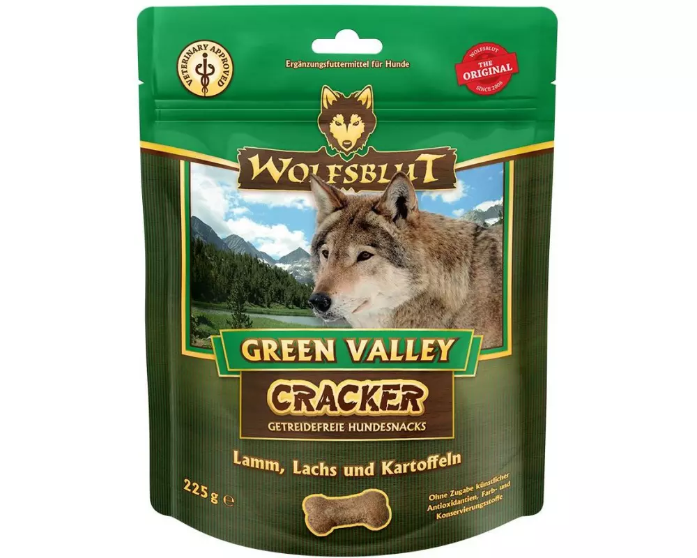 Wolfsblut Snack Cracker Green Valley, 225 g