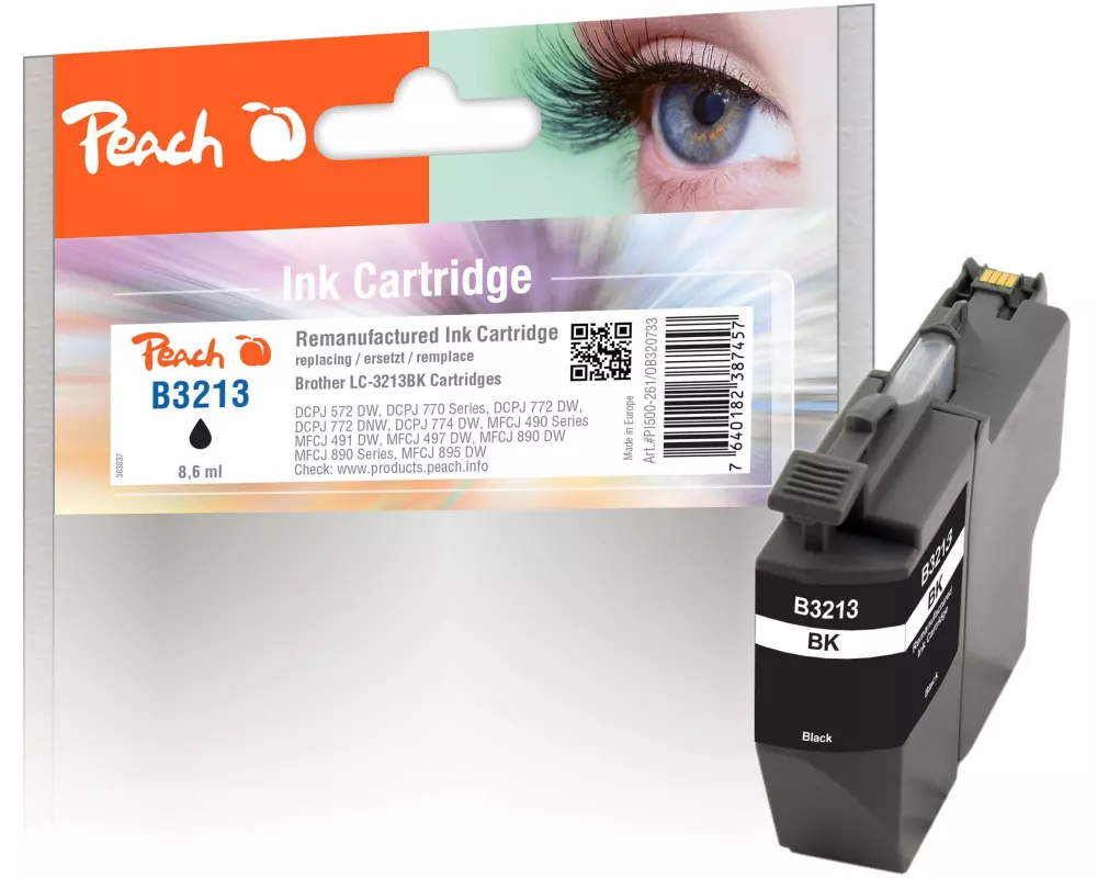 Peach Tinte Brother LC-3213 XL Black