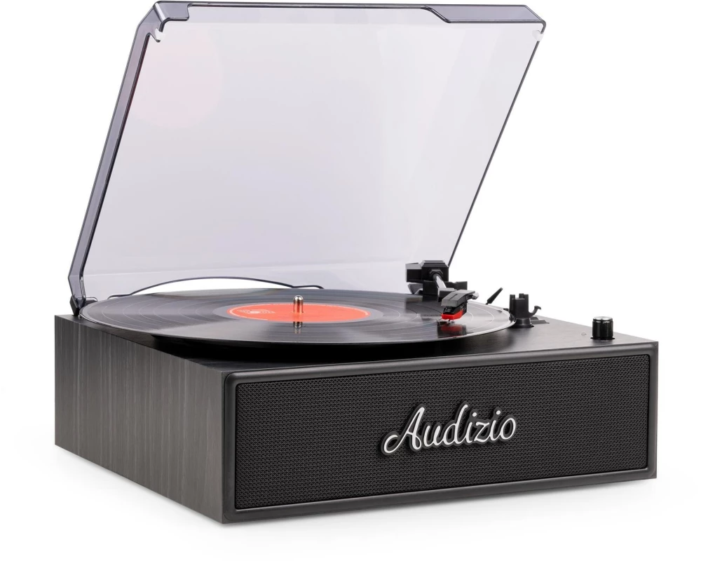 Audizio Plattenspieler mit Bluetooth Reno-BK Retro, Stereo Schwarz