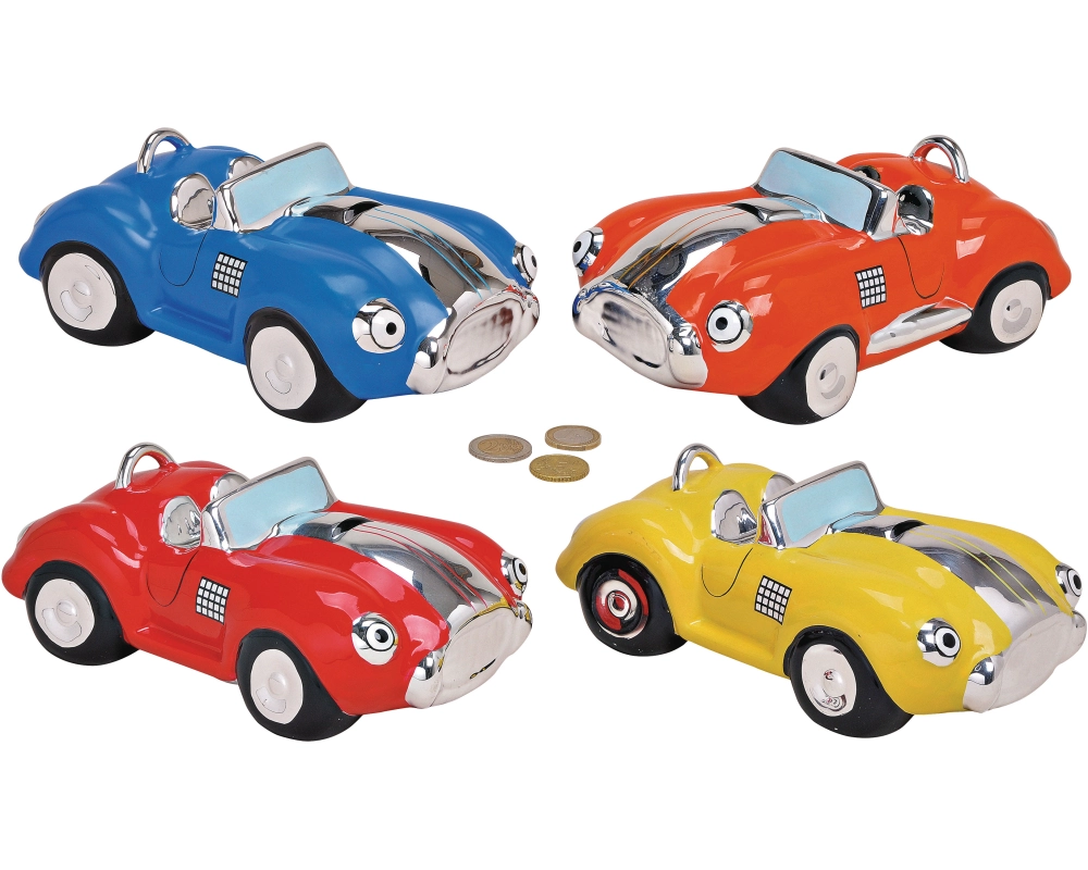 ROOST Sparkasse Auto 10011508 Keramik, ass. 20x12x9cm