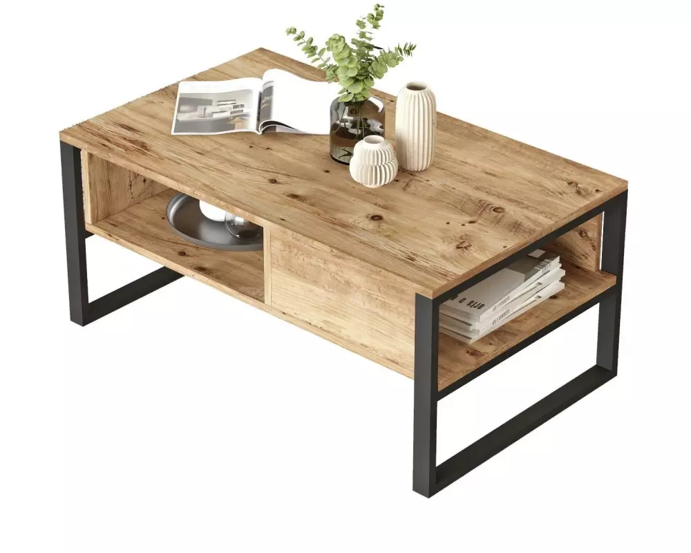 Woody Fashion Couchtisch Ml34-A 100 x 44.4 cm, Braun