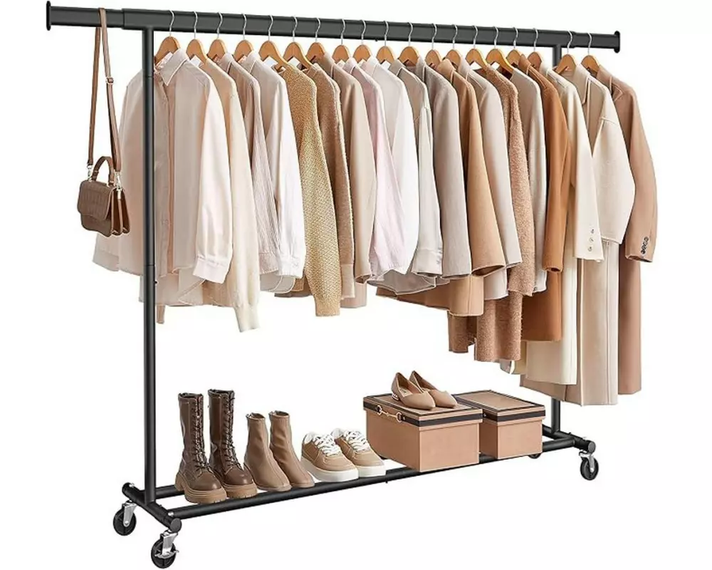 Songmics Garderobenständer Schwarz