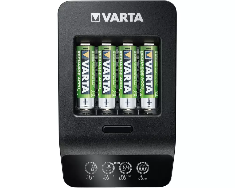 Varta Ladegerät LCD Smart Charger+ + 4x AA 2100 mAh
