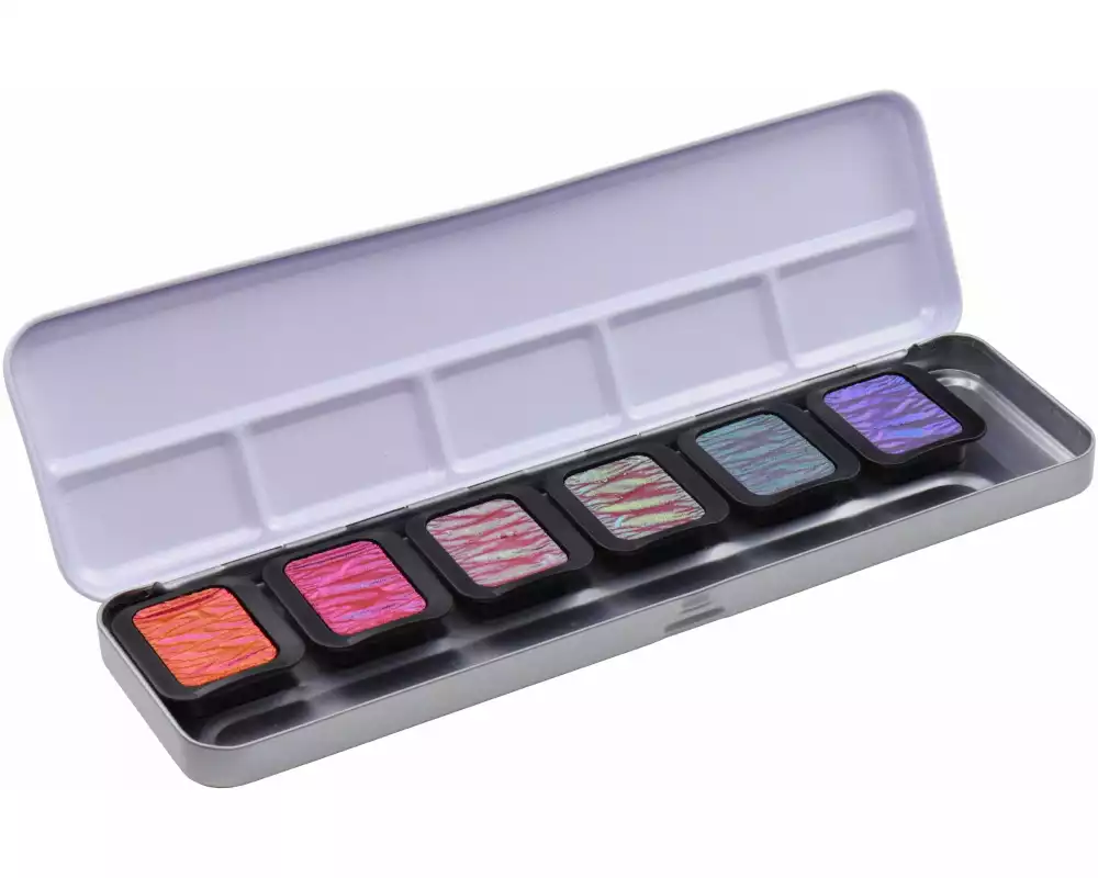 Finetec Aquarellfarbe Flip-Flop 6 Farben