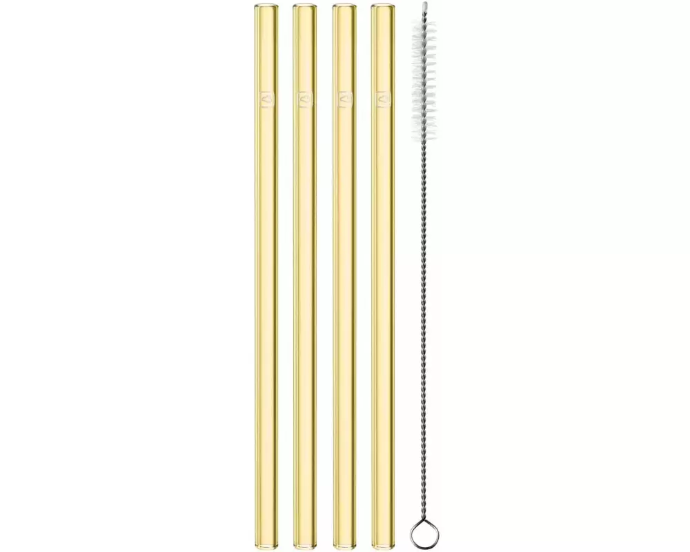 Leonardo Strohhalm 4 Stück, Gelb