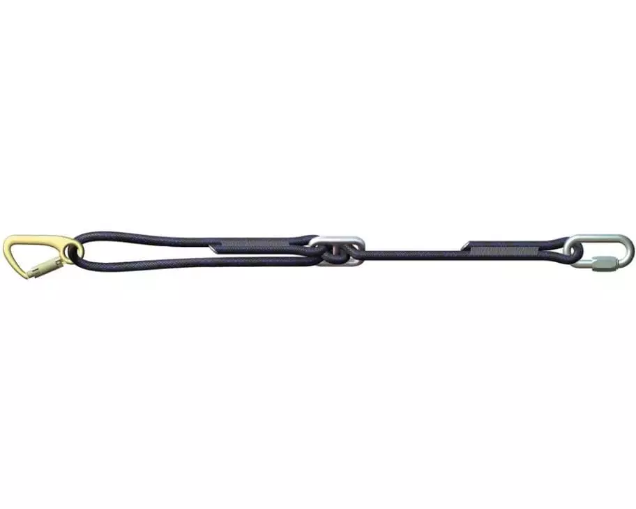 SpanSet Halteseil Verstellbar, Polyamid, Schwarz, 1.5 m