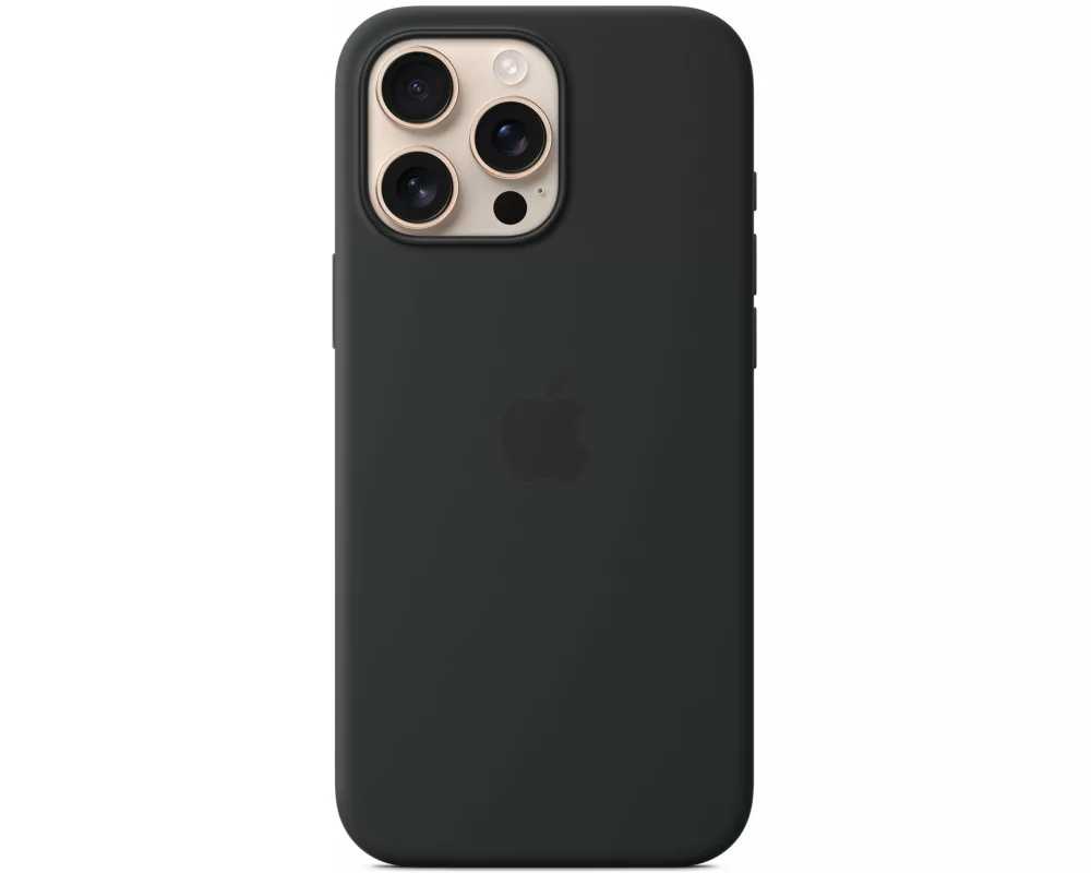 Apple Silicone Case mit MagSafe iPhone 16 Pro Max Schwarz