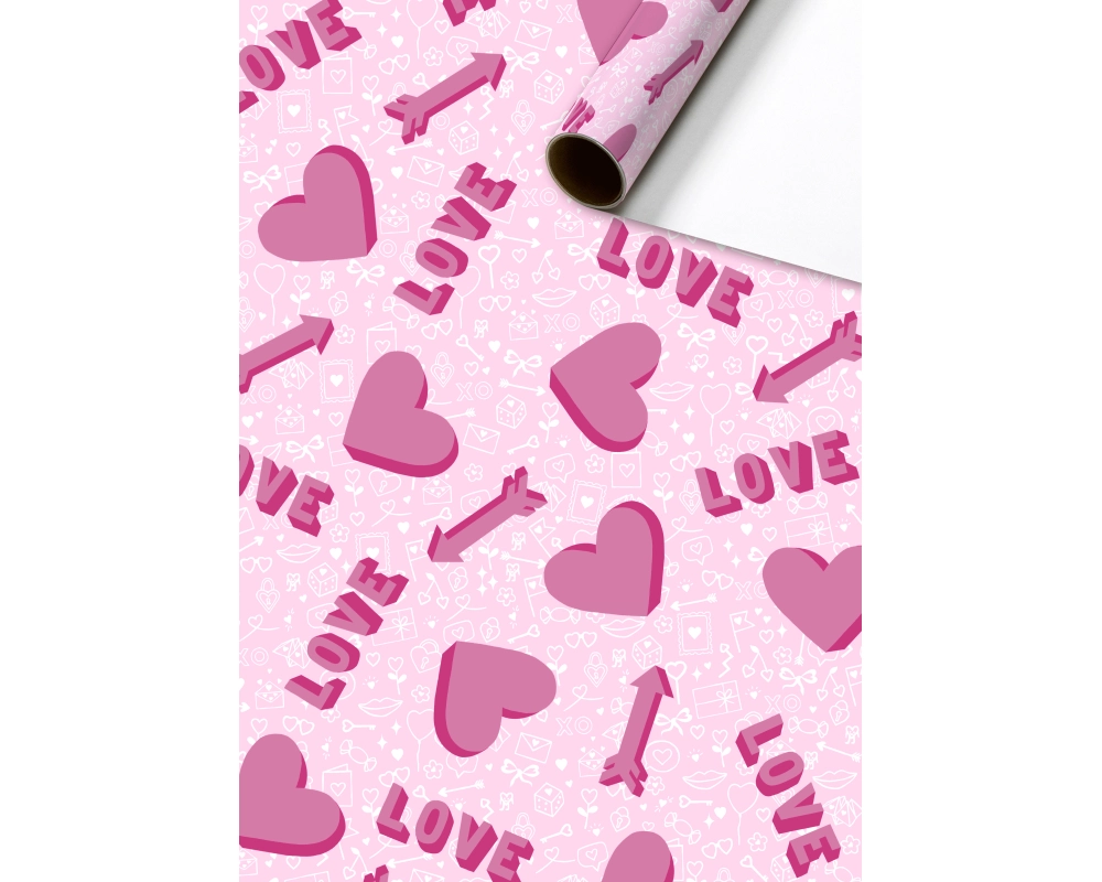 STEWO Geschenkpapier Winnie 2528520625 rosa 70x200cm