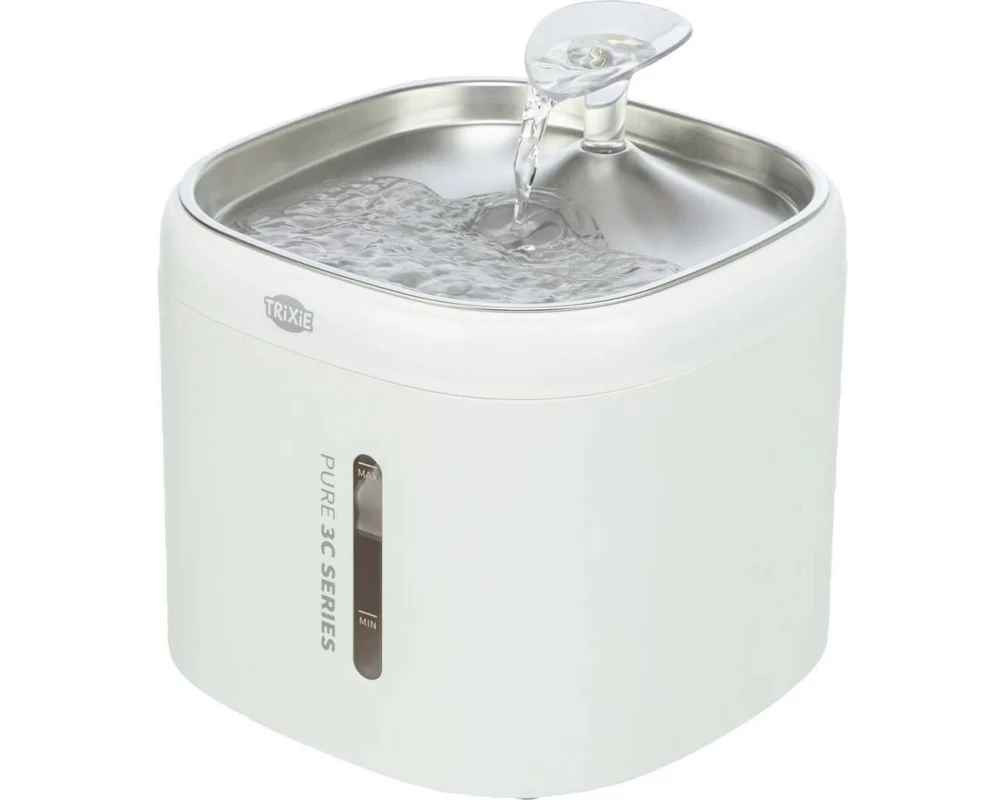 Trixie Trinkbrunnen Aqua Pure 2 l, 18 x 14.7 x 18 cm, weiss