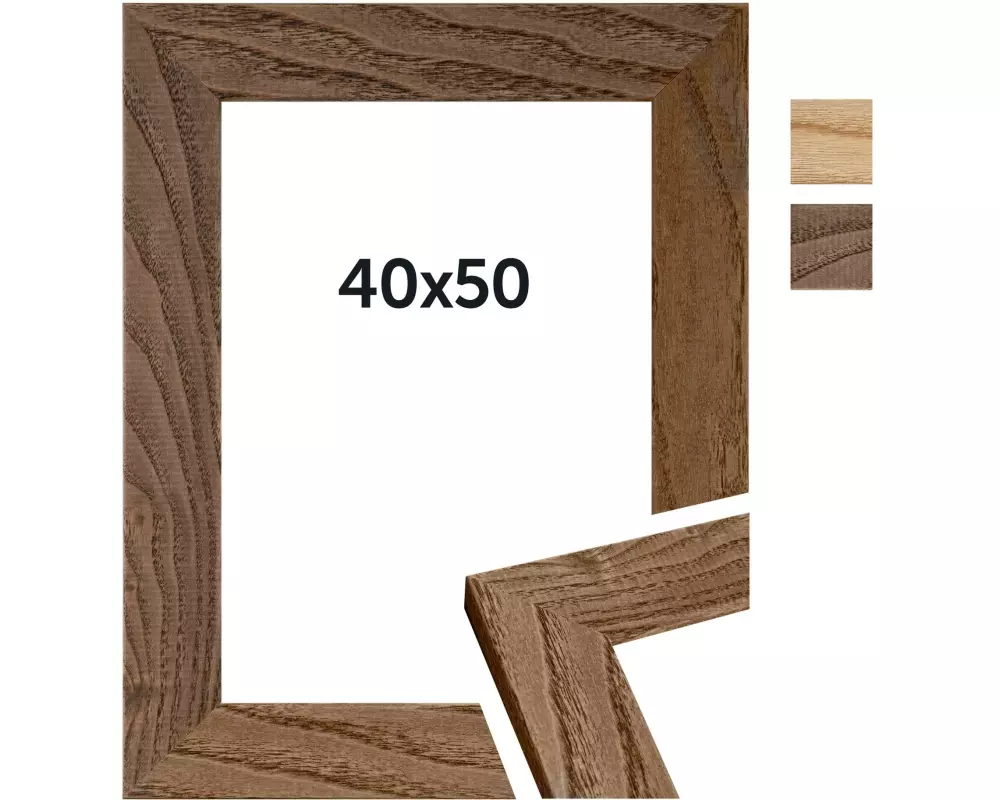 Dörr Bilderrahmen Flat, Dunkelbraun, 40 x 50 cm