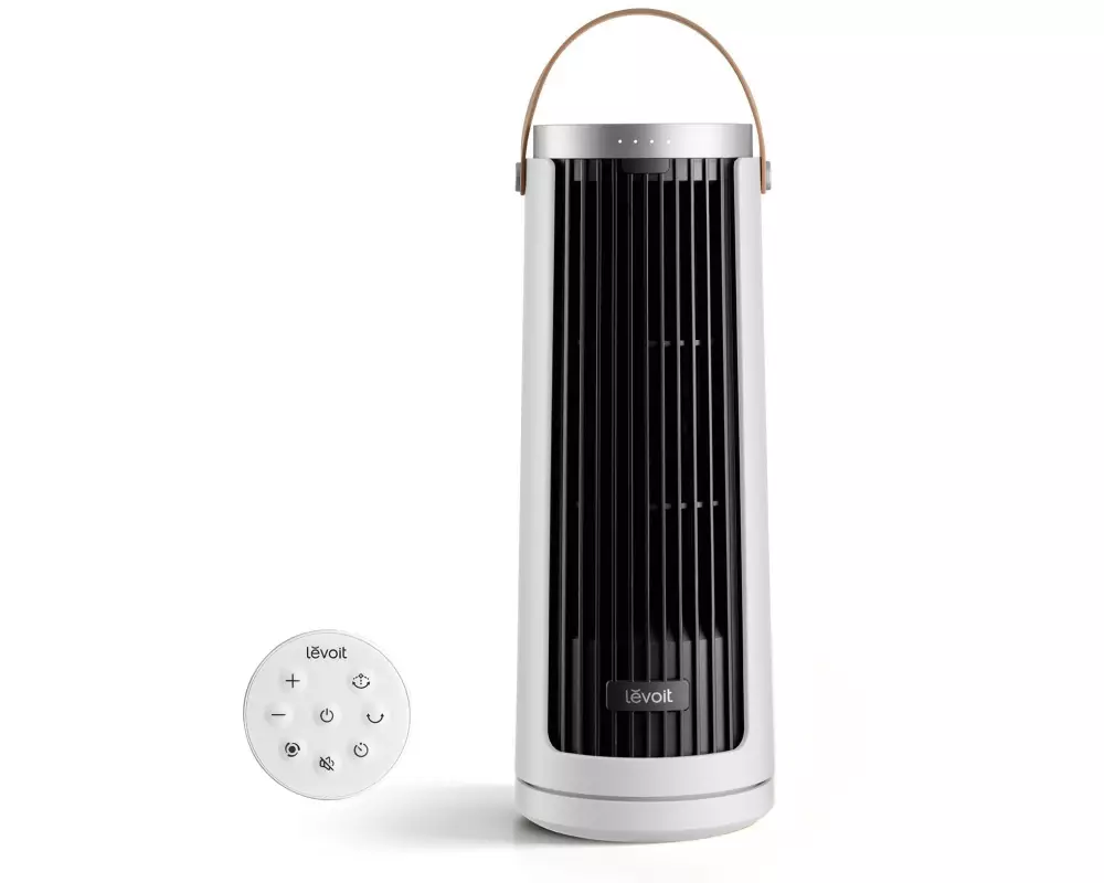 Levoit Turmventilator LTF-F132B-WEUR Schwarz/Weiss
