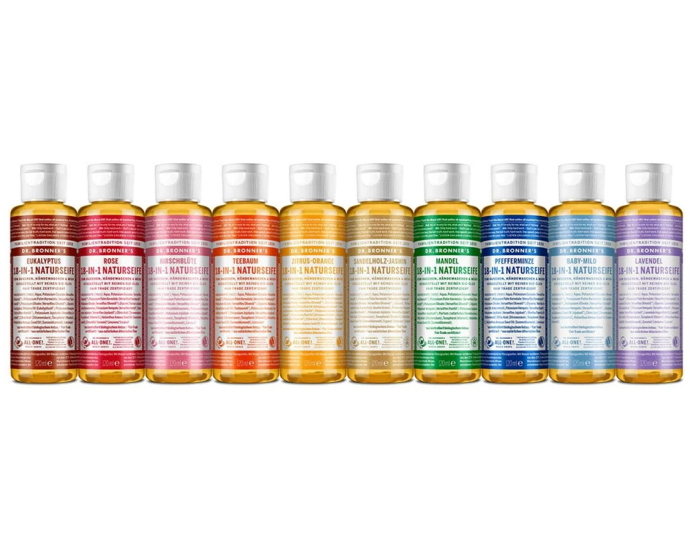 Dr.Bronner's 18-in-1 Naturseife Zitrus-Orange 120 ml