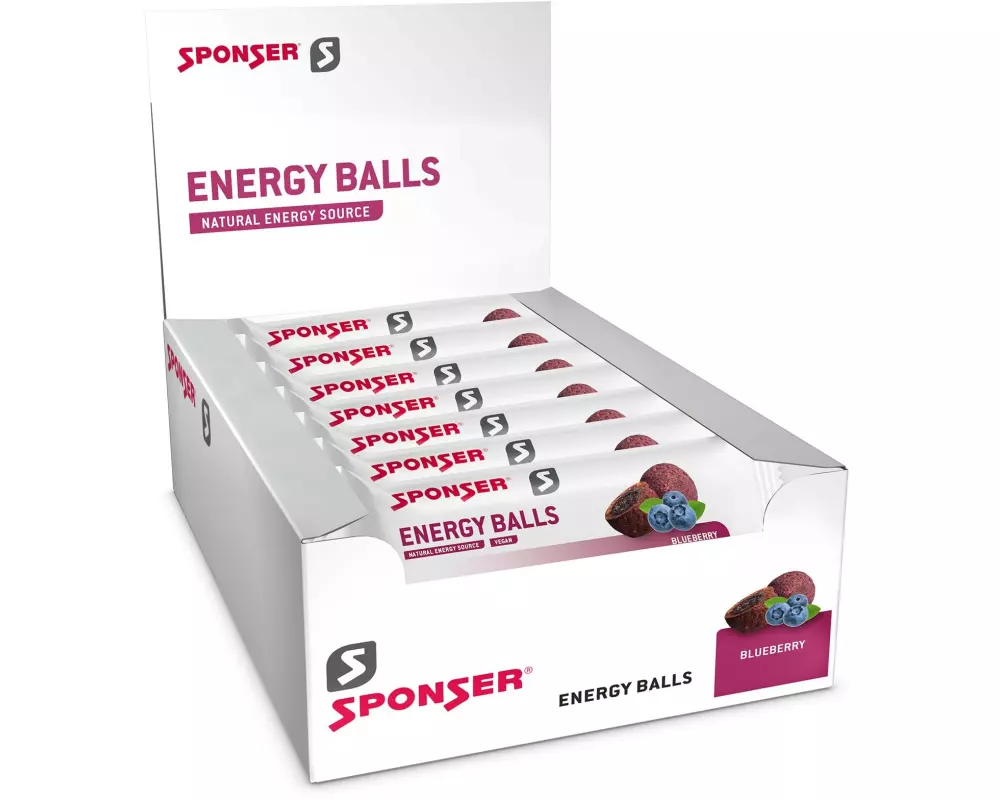Sponser Energyballs Blueberry, 18 x 45g