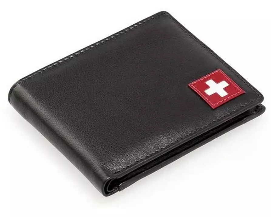 creanorm Portemonnaie Echtleder, Schwarz