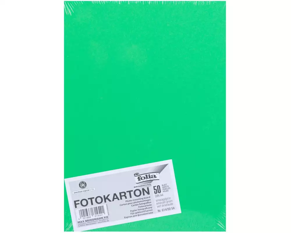 Folia Fotokarton A4, 300 g/m², 50 Blatt, Smaragd