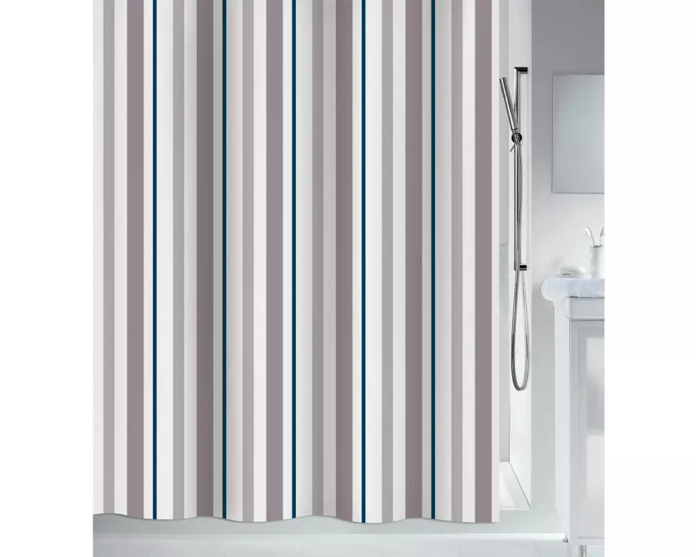 spirella Duschvorhang Biarritz 180 x 200 cm, Mehrfarbig