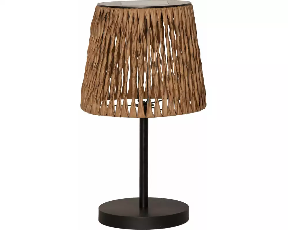 Star Trading Tischleuchte Solar Cesta, 48 cm, Braun/Schwarz