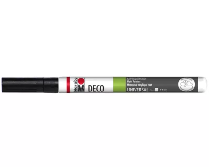 Marabu Acrylmarker Deco Painter 1 - 2 mm, Schwarz