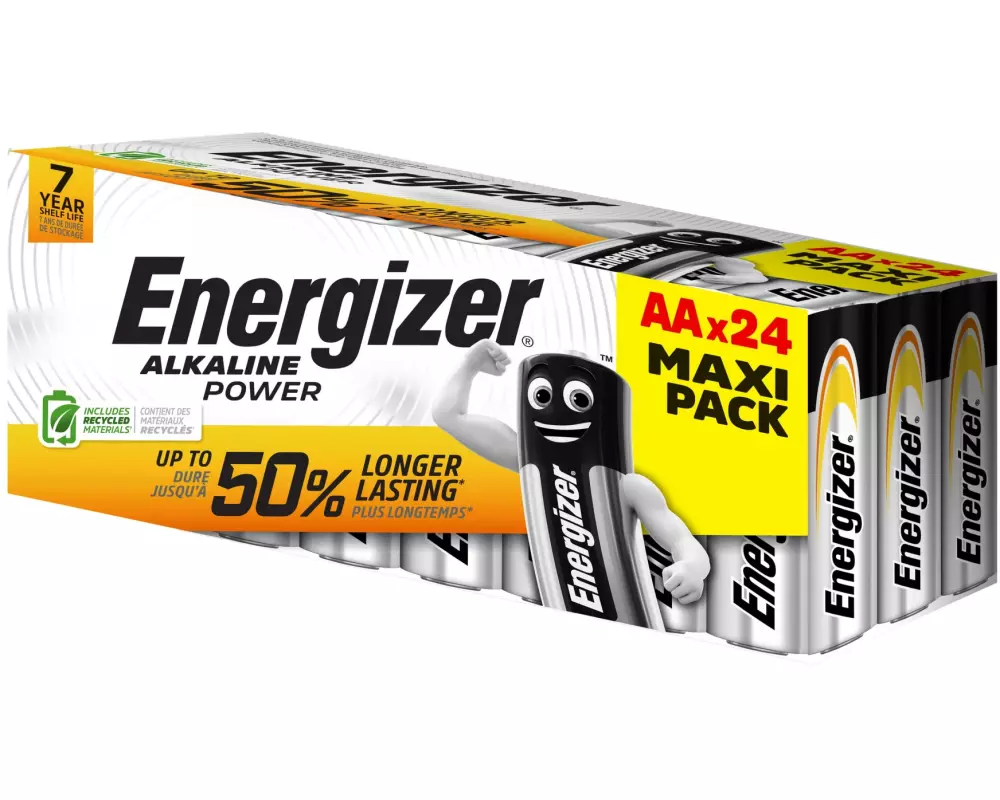 Energizer Batterie Alkaline Power AA , 24 Stück