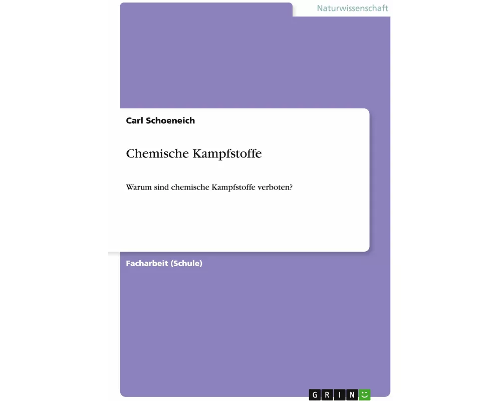 Chemische Kampfstoffe