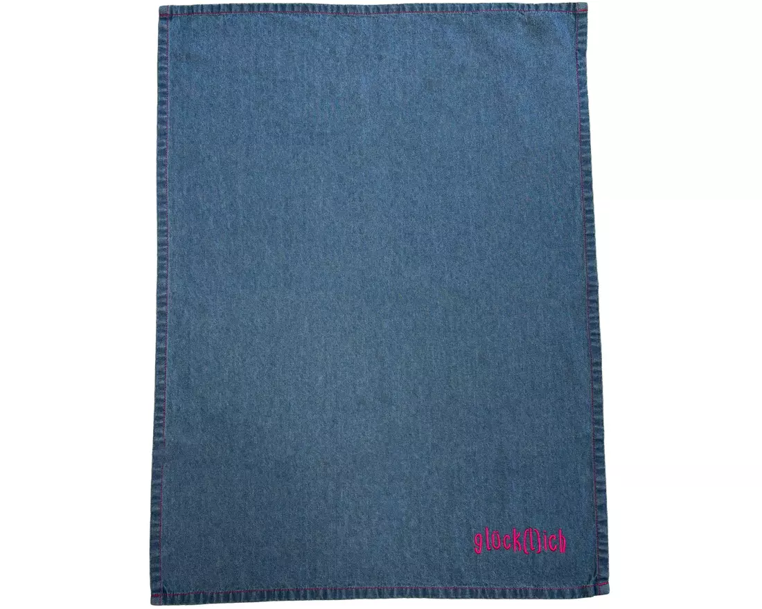 pad Geschirrtuch-Set Denim Glücklich Rosa