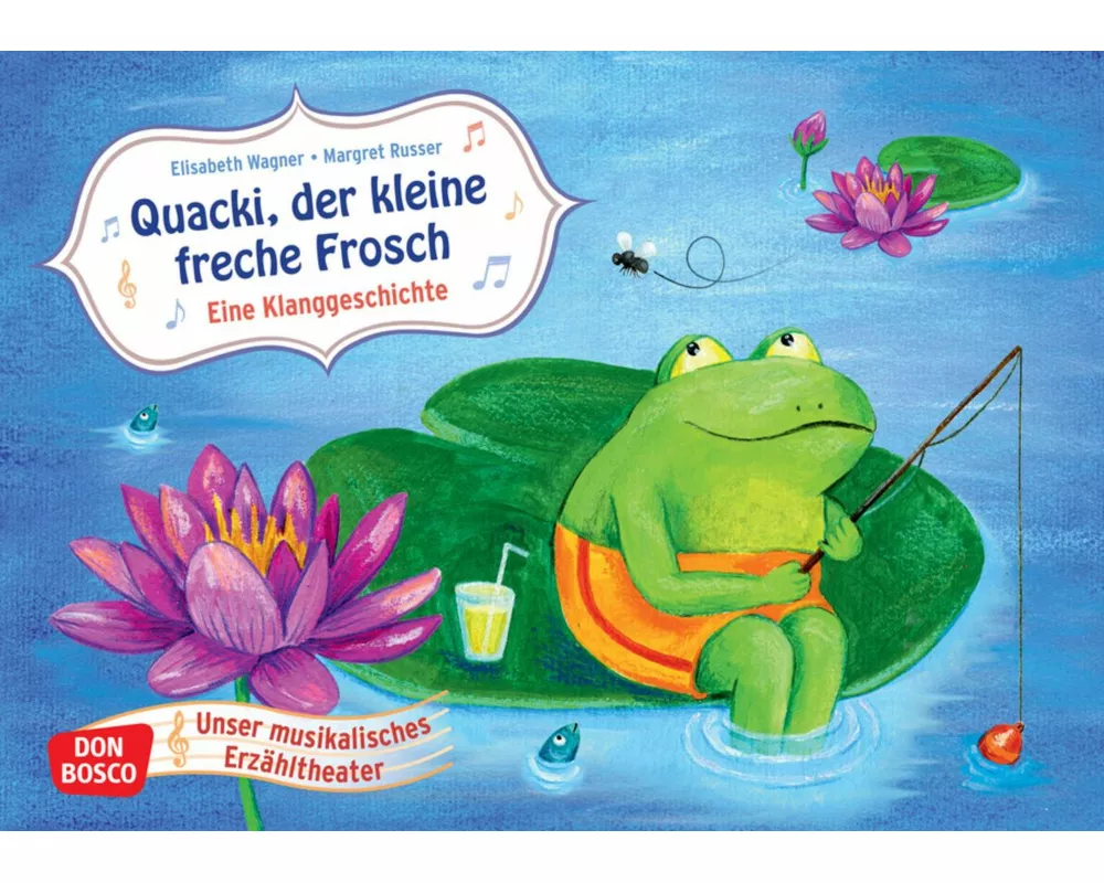 Quacki, der kleine freche Frosch. Kamishibai Bildkartenset