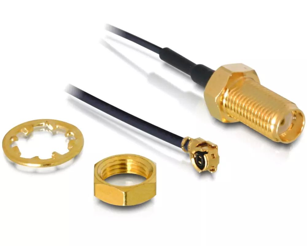 Delock Antennenkabel SMA zu MHF I, 0.35 m