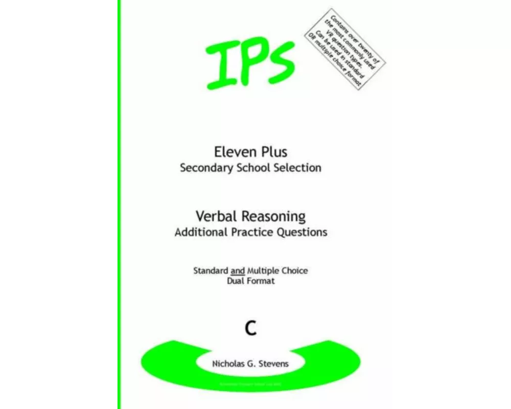Eleven Plus / Secondary School Selection Verbal Reasoning - Additional Practice Questions
