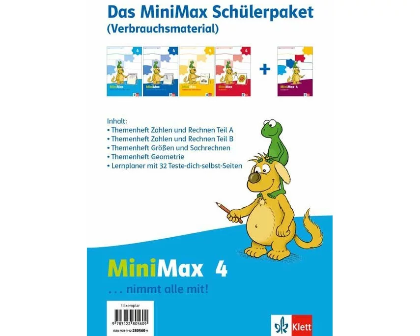 MiniMax. Schülerpaket 4. Schuljahr Verbrauchsmaterial. 4 Hefte
