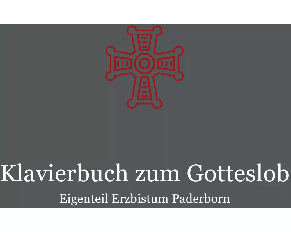 Klavierbuch zum Gotteslob - Eigenteil Erzbistum Paderborn