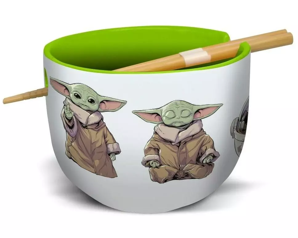 Stor Schüssel Star Wars: The Mandalorian Grogu Grün/Weiss
