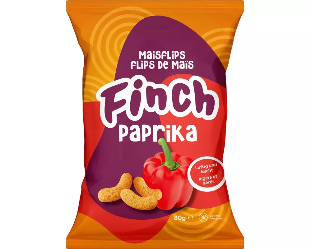 Finch Maisflips Paprika 80 g