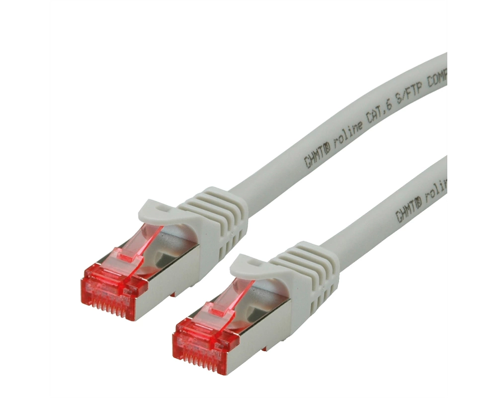 ROLINE Patchkabel Cat.6 S/FTP (PiMF), Component Level, LSOH, grau, 5 m