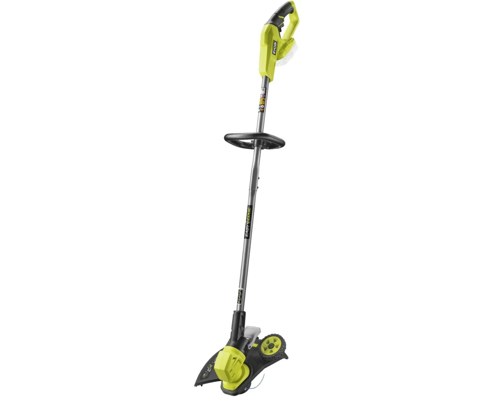 RYOBI Akku-Rasentrimmer mit Radführung, Solo RY18LT33A-0