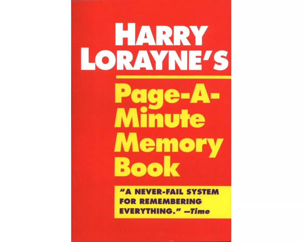Harry Lorayne's Page-A-Minute Memory Book