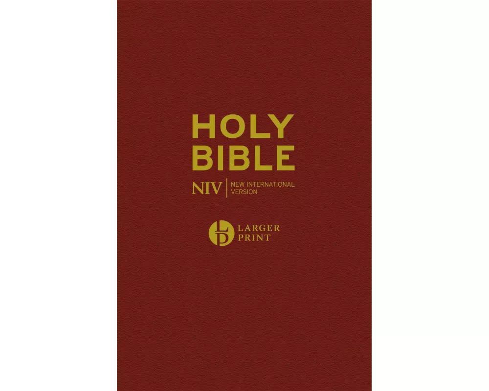 NIV Larger Print Burgundy Hardback Bible