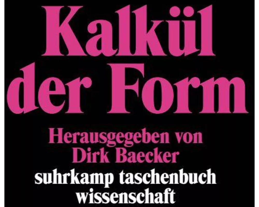Kalkül der Form
