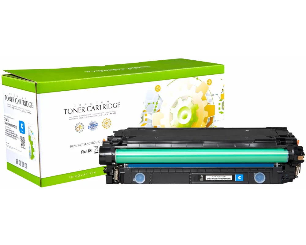 STATIC Toner cartridge compatible with HP CF361X cyan High Capacity remanufactured 9.500 pages