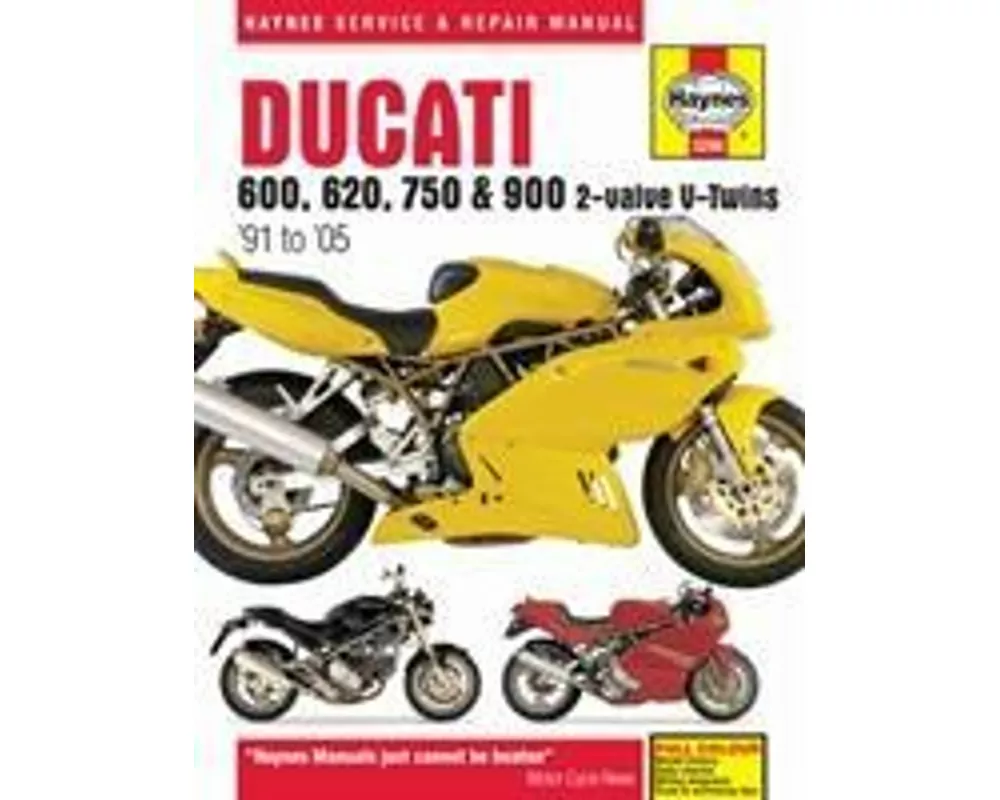 Ducati 600, 620, 750 & 900 2-valve V-Twins (91 - 05) Haynes Repair Manual