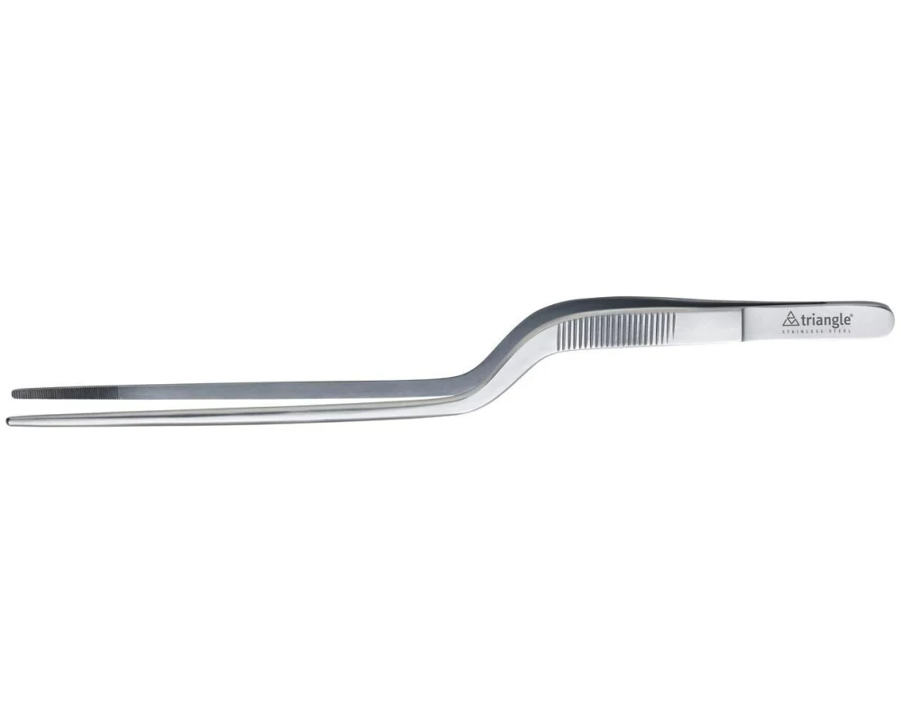 triangle Küchenzange gekröpft 20 cm Silber