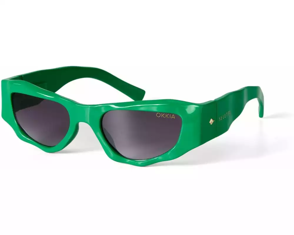 OKKIA Sonnenbrille Seletti Colorado Green, Black gradient lens
