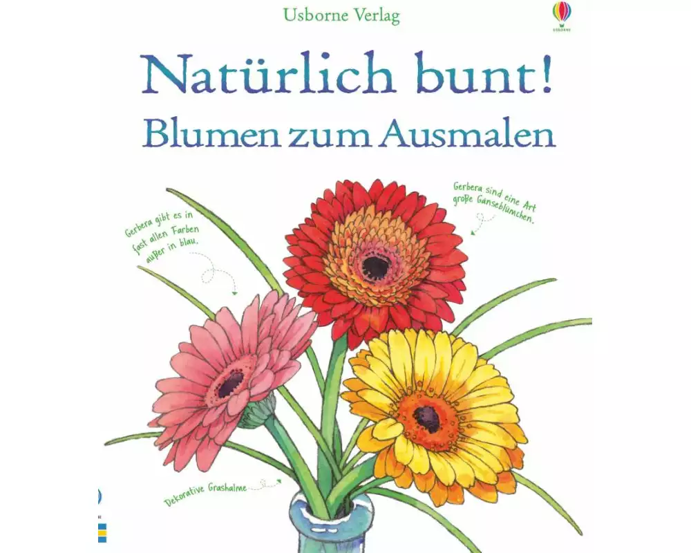 Natürlich bunt! Blumen zum Ausmalen