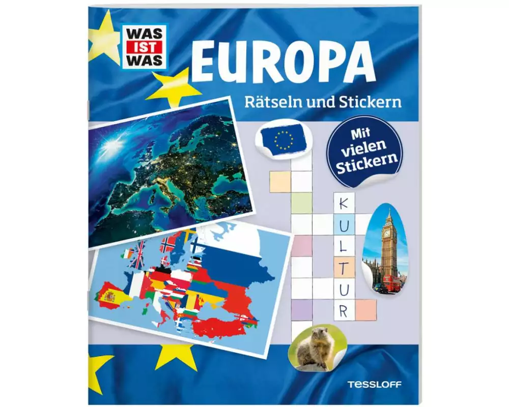 WAS IST WAS Rätseln und Stickern: Europa