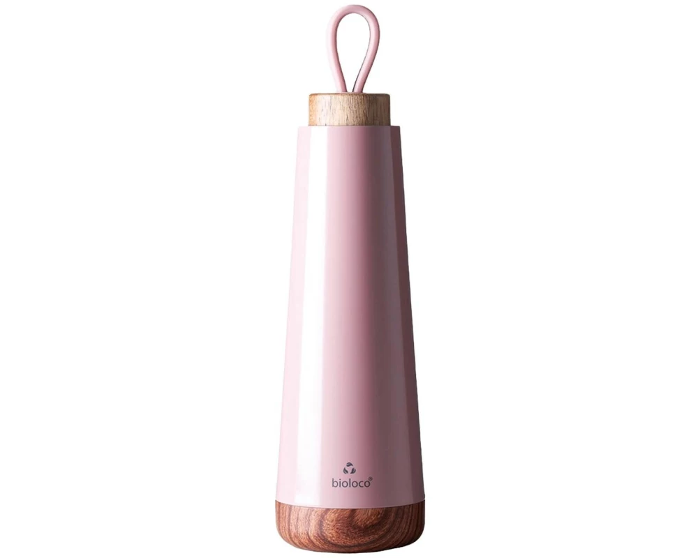 BioLoco Thermosflasche Loop-Dusty rose 500 ml, Rosa