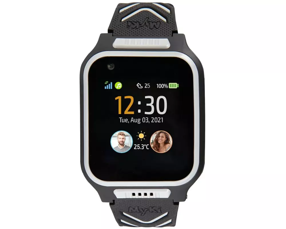 MyKi Smartwatch GPS Kinder Uhr MyKi 4 Schwarz/Grau mit SIM-Karte