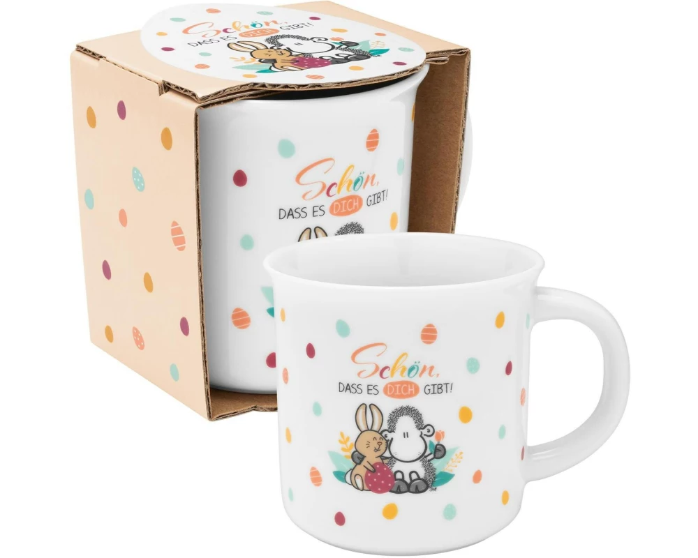 Sheepworld Universaltasse Schön das es dich gibt 300 ml, 1 Stück, Rosa