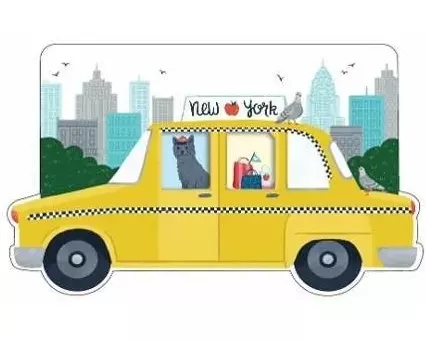 New York City Taxi Shaped Cover Sticky Notes