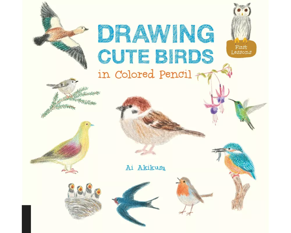 Drawing Cute Birds in Colored Pencil