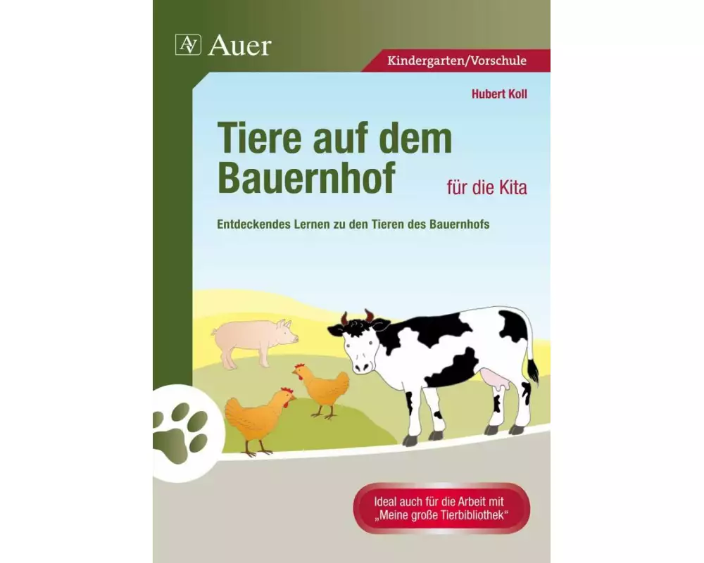 Tiere auf dem Bauernhof für die Kita